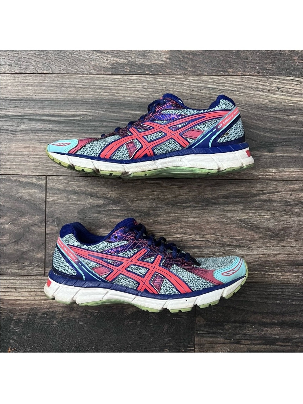 ASICS Gel-Excite 2 Women’s Size 8.5 Blue Pink Running Shoes